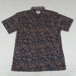 RJC Hawaiian Bamboo Aloha Tribal Hawaiian Vacation Beach LARGE SHIRT L491